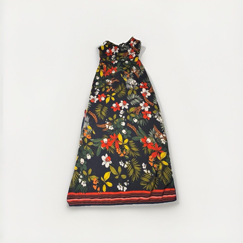 Parisian Tall Women’s US 8 Black Floral Tropical Maxi Dress Sleeveless